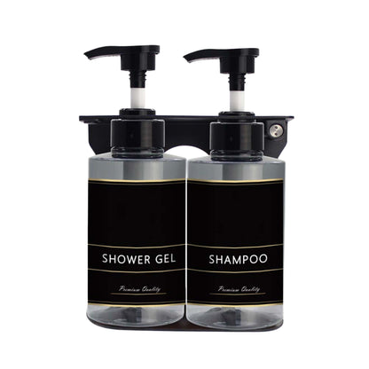 Dolphy Manual Liquid Soap Dispenser DSDR0149, 300ml, Wall-Mounted, ABS & Stainless Steel, Pack of 2