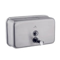 Dolphy Stainless Steel Soap Dispenser 1200ml, Manual, Heavy Duty, Silver, DSDR0151