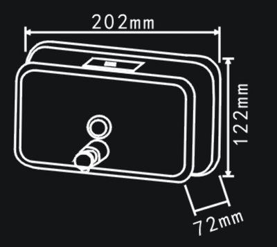 Dolphy Stainless Steel Soap Dispenser 1200ml, Manual, Heavy Duty, Silver, DSDR0151