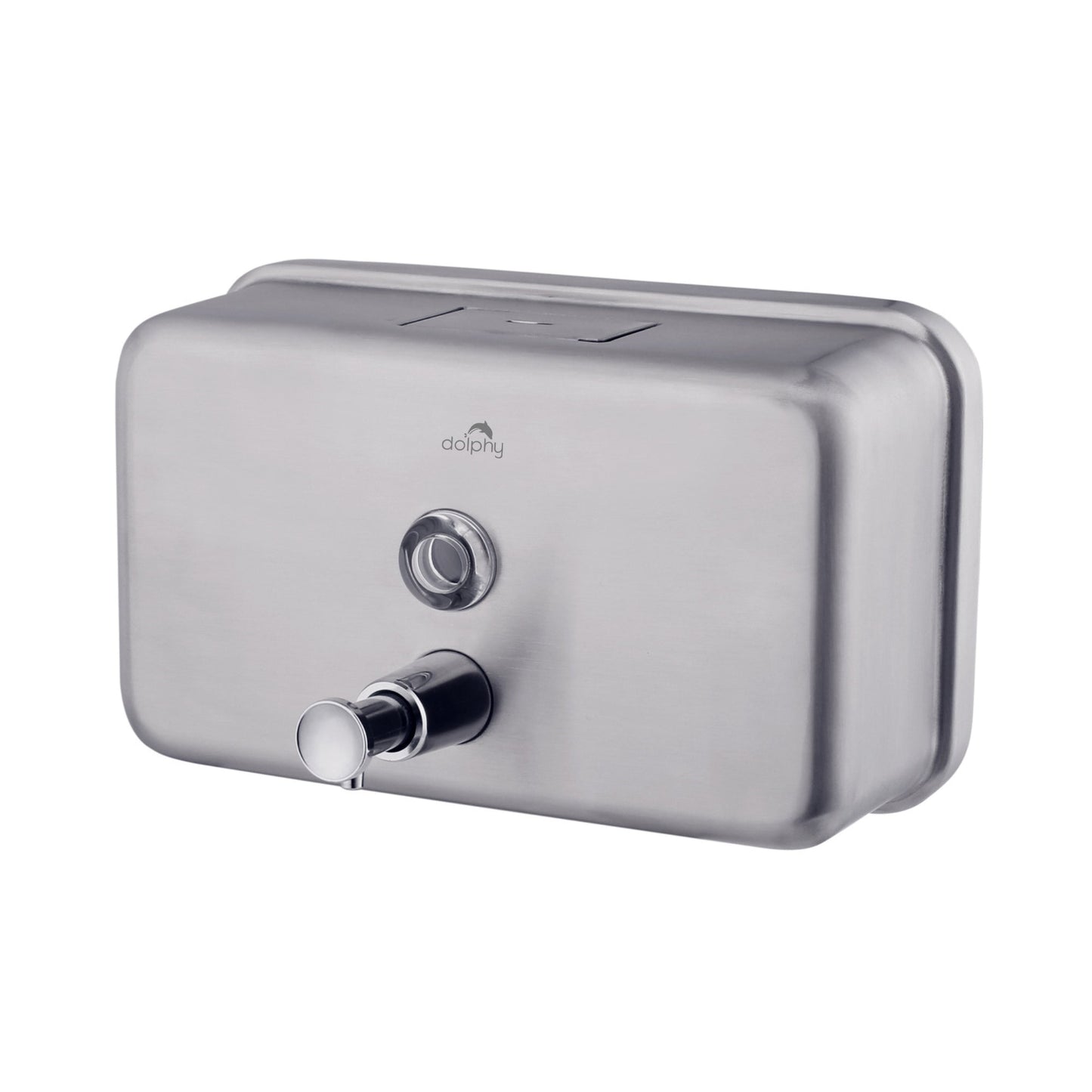 Dolphy Stainless Steel Soap Dispenser 1200ml Manual, Heavy Duty, Easy Refill, Silver DSDR0152