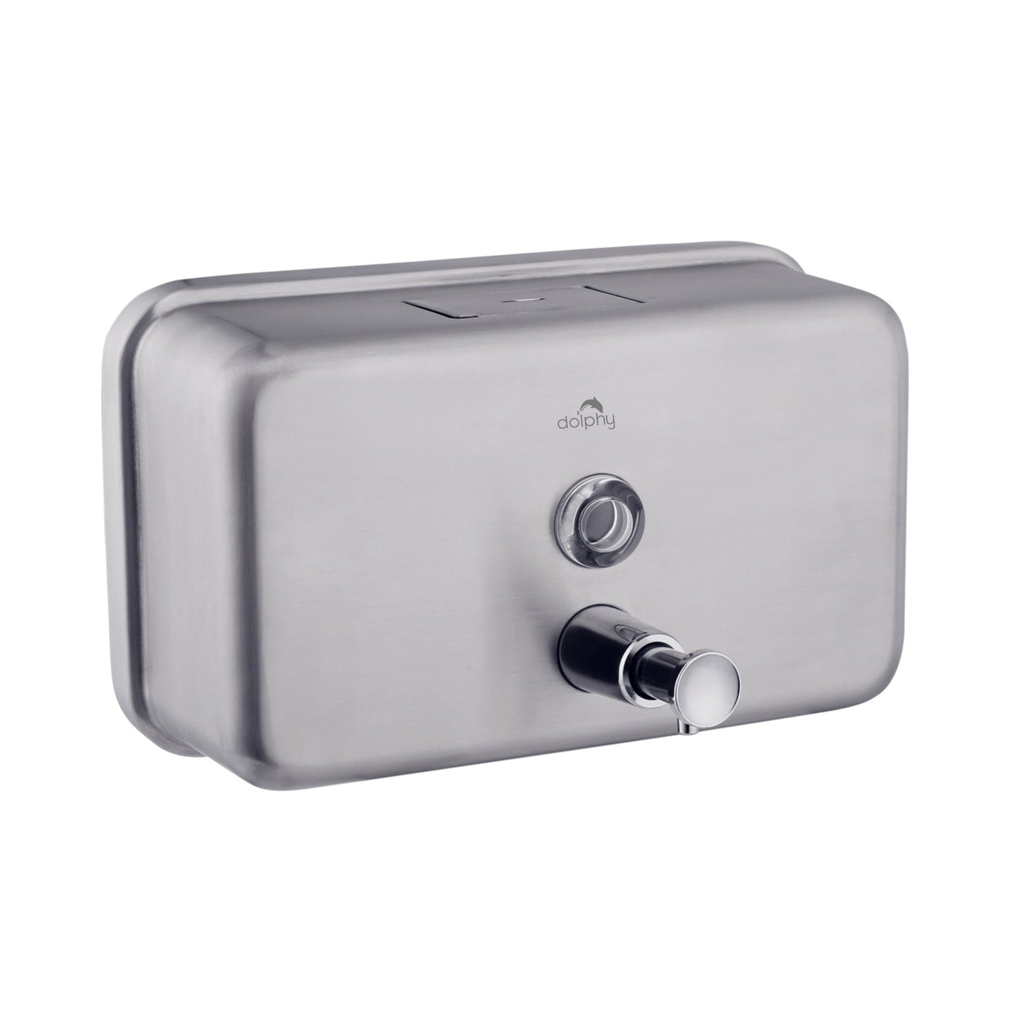 Dolphy Stainless Steel Soap Dispenser 1200ml Manual, Heavy Duty, Easy Refill, Silver DSDR0152