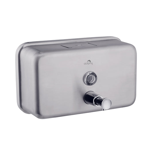 Dolphy Stainless Steel Soap Dispenser 1200ml Manual, Heavy Duty, Easy Refill, Silver DSDR0152 – view 2