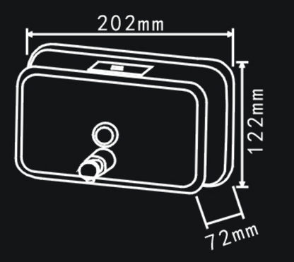 Dolphy Stainless Steel Soap Dispenser 1200ml Manual, Heavy Duty, Easy Refill, Silver DSDR0152