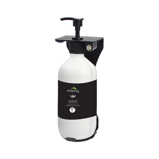 Dolphy Manual Liquid Soap Dispenser 500ml, Wall-Mounted, ABS & Stainless Steel, White - DSDR0154
