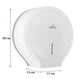 CLASSIC Jumbo Toilet Paper Roll Dispenser - White – view 5