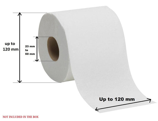 Stainless Steel Twin Toilet Roll Holder with Shelf – view 2
