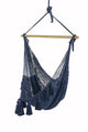 Deluxe Extra Large Mexican Hammock Chair in Outdoor Cotton Colour Blue – view 9 - Auzzistore