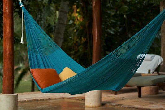 Outdoor undercover cotton Mayan Legacy hammock King size Bondi – view 2