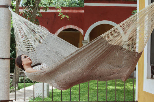 Outdoor undercover cotton Mayan Legacy hammock King size Dream Sands – view 2