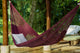 Outdoor undercover cotton Mayan Legacy hammock King size Maroon – view 3 - Auzzistore