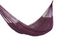 Outdoor undercover cotton Mayan Legacy hammock King size Maroon – view 5 - Auzzistore