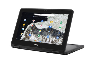 Dell 3100 2-in-1 Touchscreen Chromebook 11.6” HD, 4GB RAM, 32GB eMMC, Black Refurbished