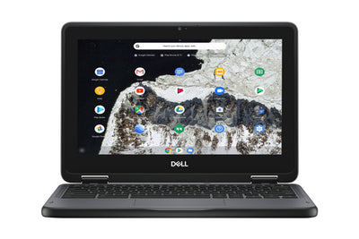 Dell 3100 2-in-1 Touchscreen Chromebook 11.6” HD, 4GB RAM, 32GB eMMC, Black Refurbished
