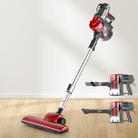 Devanti Stick Vacuum Cleaner Handheld Corded 450W Red - Auzzistore
