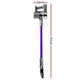 Devanti Stick Vacuum Cleaner Bagless Cordless 120W Purple – view 2