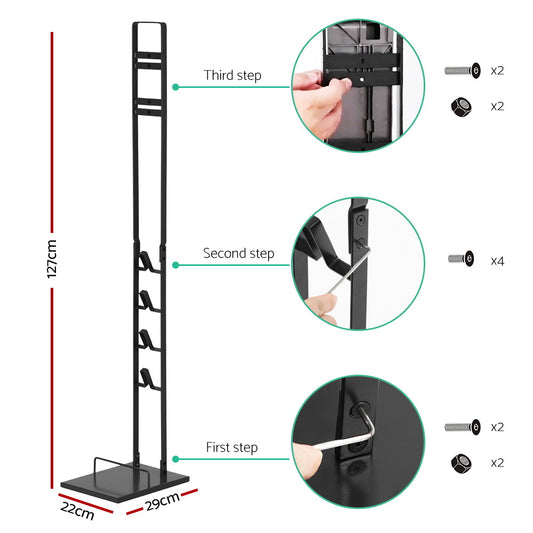 Artiss Freestanding Dyson Vacuum Cleaner Stand for V6 7 8 10 11 Black – view 2 - Auzzistore