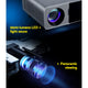 Devanti Portable Wifi Video Projector 4K 2.4G/5G Home Theater HDMI 1080P – view 5