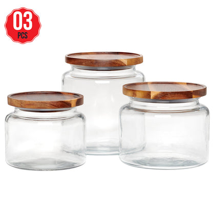 Anchor Hocking Glass Jars 3 Piece