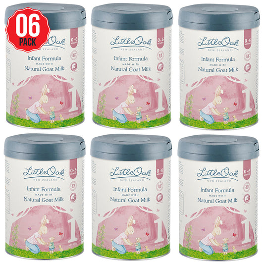 LittleOak Natural Goat Milk Infant Formula Stage 1 6 x 800g