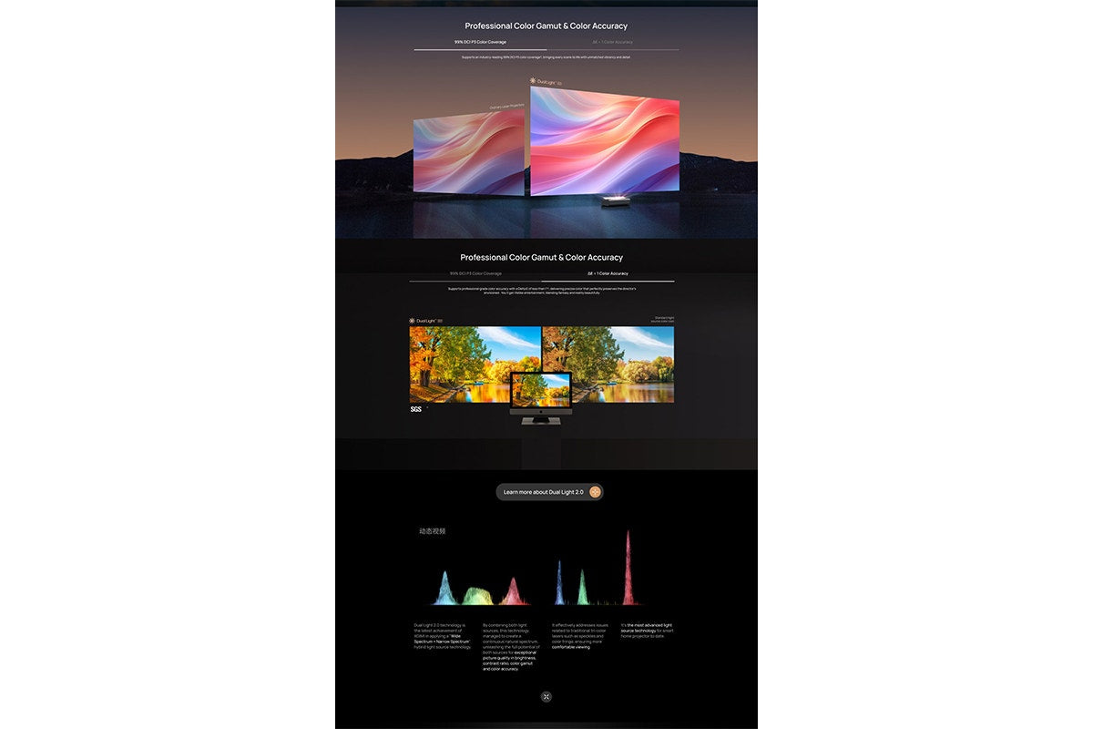 XGIMI Aura 2 Dual Laser 4K Short Throw Projector