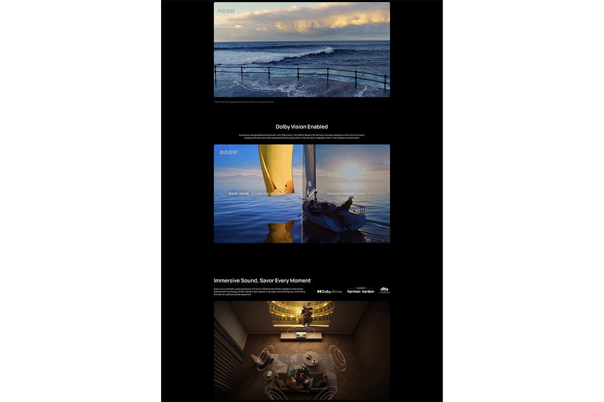 XGIMI Aura 2 Dual Laser 4K Short Throw Projector