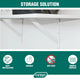 Carinya Straight Stayed Bracket 300mm White Steel 125kg Load Capacity