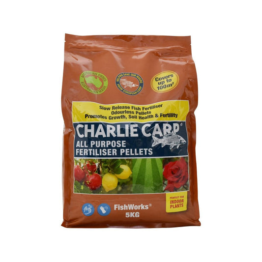 Charlie Carp All Purpose Fertiliser Pellets 5kg Odourless Slow Release - Auzzistore