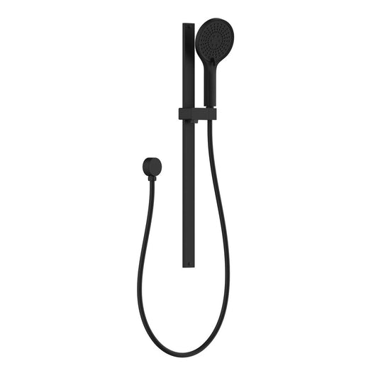 Mondella Resonance Matte Black Shower Rail Set - 5 Function - 125mm x 715mm - WELS 3 Star 9L/min