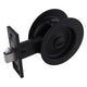 Gainsborough Circular Privacy Sliding Door Set - 70mm - Matt Black - Lockable