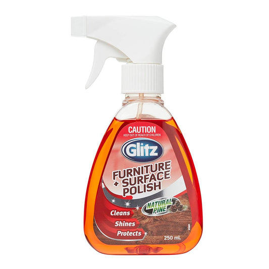 Glitz Furniture Polish - 250ml - PET Bottle - Nourishes and Protects