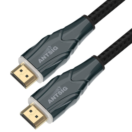 Antsig 2m Ultra 8K HDMI Lead - 8K@60Hz - Gold-Plated Connectors - Triple Shielding