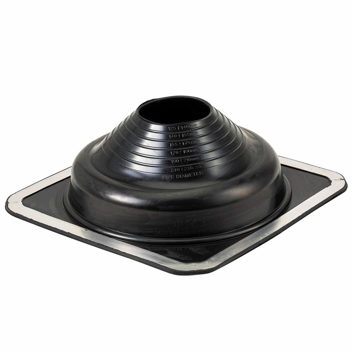 DEKS Dektite Premium Roof Flashing 125-230mm EPDM Black Weather Resistant