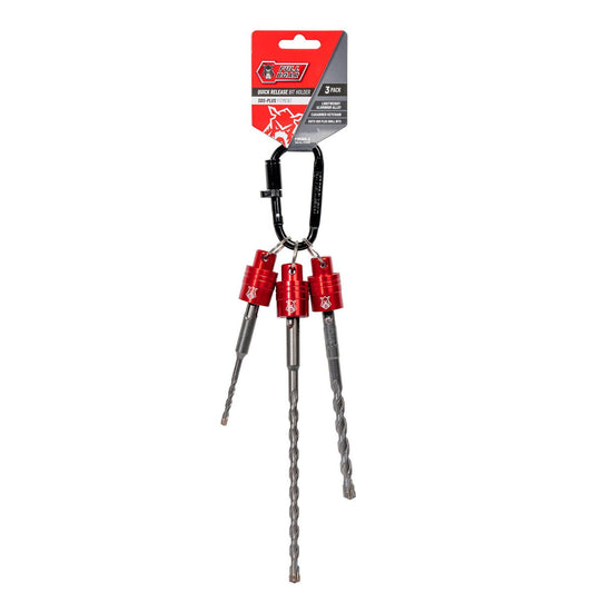Full Boar Quick Release Bit Holder - 3 Pce SDS-Plus - 25mm x 210mm - Durable Aluminium Alloy – view 2 - Auzzistore