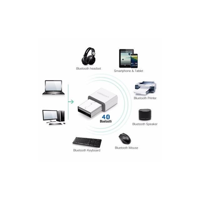 UGREEN USB Bluetooth 4.0 Adapter - White (30723)