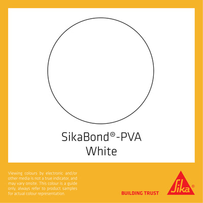 Sika 5L Sikabond PVA Adhesive - Water Resistant - High Bond Strength - Clear Dry