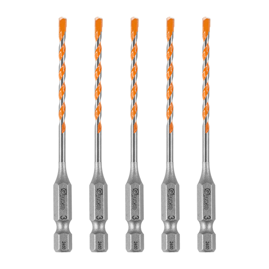 Kango Masonry Drill Bit 5 Pack - 3mm x 90mm - Durable Carbide Tips – view 2 - Auzzistore