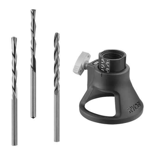 Ryobi Rotary Multi Material Cutting Set - 4 Pieces - 3.2mm Bits - Adjustable Depth - Auzzistore