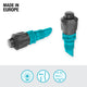 Gardena Micro Irrigation Spray Nozzle 360° - 5 Pack - 3m Range - Black/Turquoise