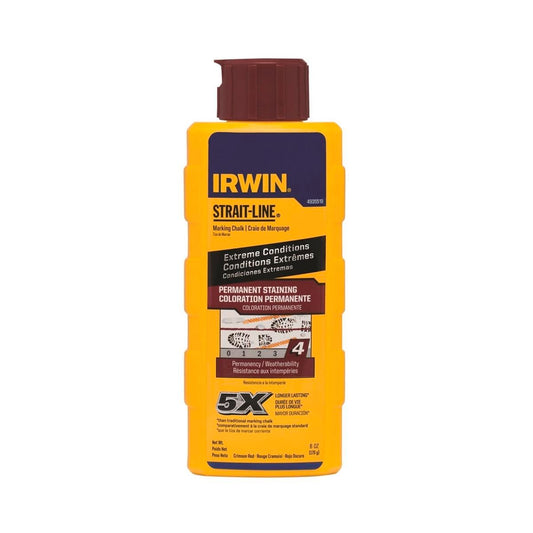Irwin Strait Line - 6oz - Permanent Red Staining Chalk - Long Lasting - Auzzistore