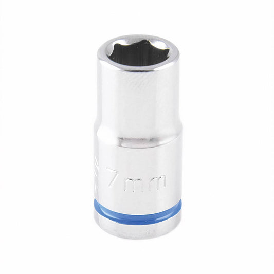 Kincrome Socket - 7mm - Chrome Vanadium Steel - Mirror Polish Finish