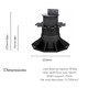 Builders Edge Bigfoot XL Pedestal Feet 70-170mm Plastic Adjustable