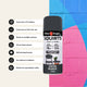 White Knight Squirts Black Satin Spray Paint 310g Solvent Based Durable