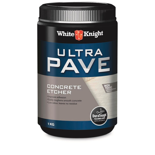 White Knight Ultra Pave Concrete Etcher 1kg Non-Toxic Easy Use