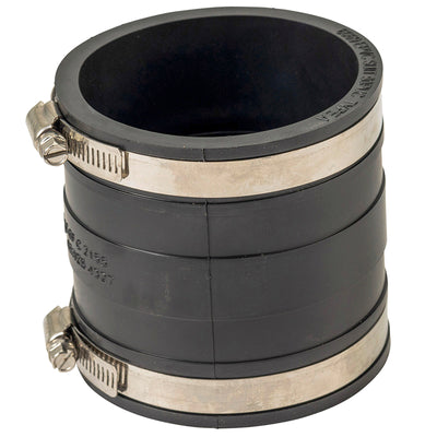 Deks 90mm Pvc Stormwater Coupling - EPDM Rubber - Durable - Black