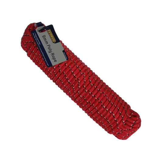 Syneco 9mm x 30m Diamond Braided Polypropylene Rope - Heavy Duty Use - Auzzistore