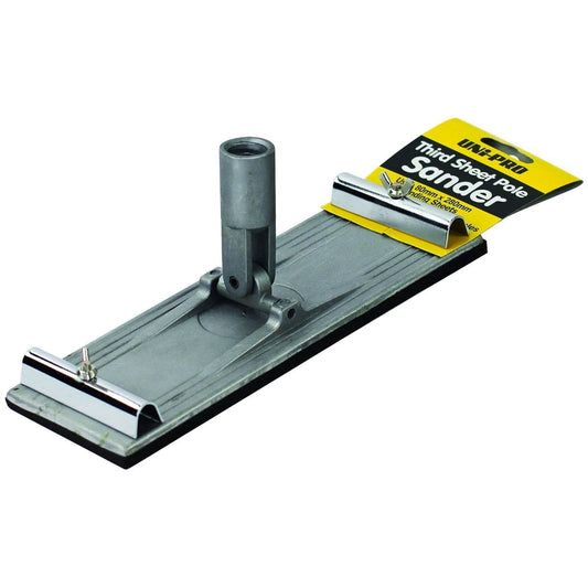 UNi-PRO Metal Pole Sander - 80mm Aluminium Rubber Lightweight Tool