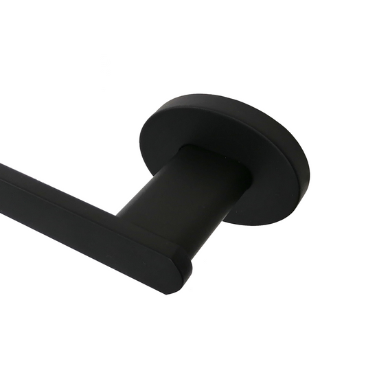 Barelli Serenita Single Towel Rail 900mm Matte Black – view 2