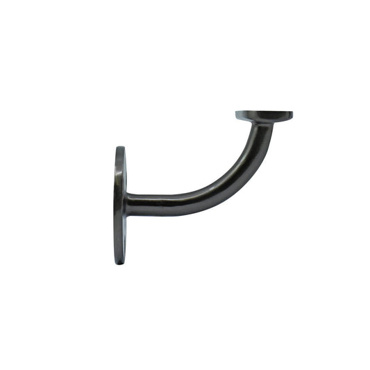 Carinya Black Nickel Handrail Bracket - 70mm x 90mm x 95mm - Durable Support – view 2 - Auzzistore