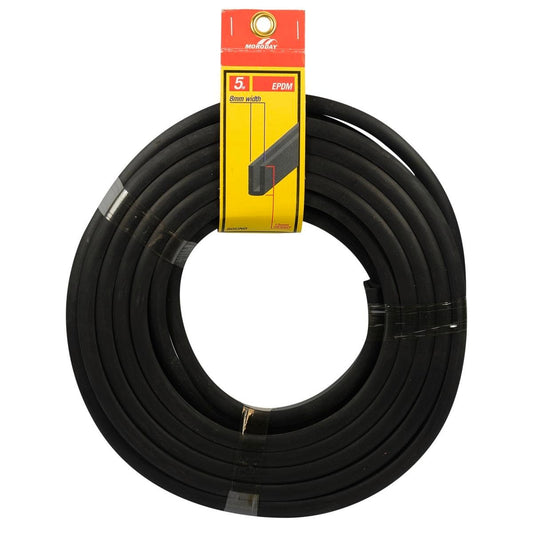 Moroday Round Bottom Rubber - 8mm x 15mm x 5m - EPDM - Versatile Use - Auzzistore