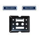 Grunt E Track Versatile Fixing Plate - 130mm x 14mm x 160mm - Black - 550kg Capacity